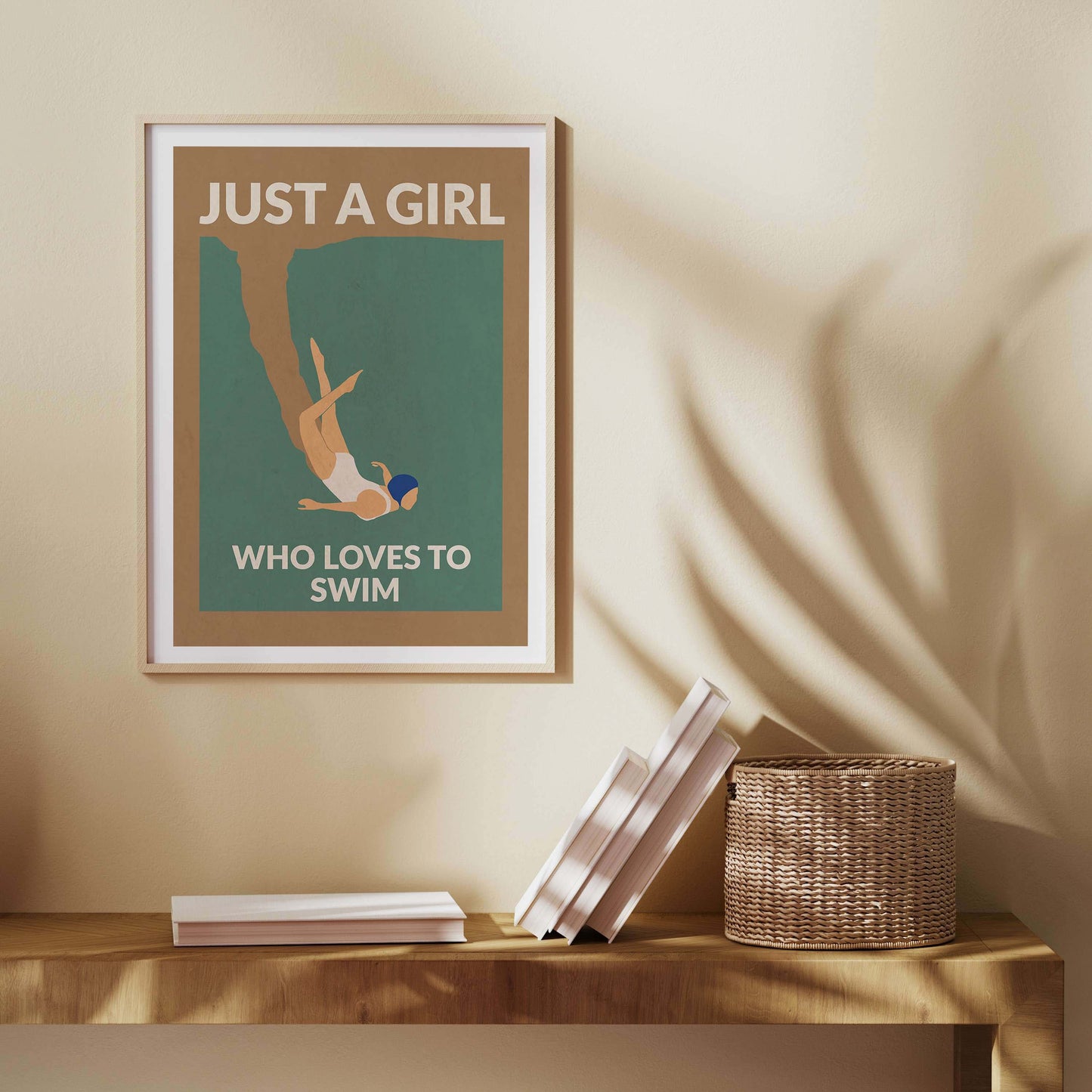 JUST A GIRL WHO LOVES TO SWIM | PRINT