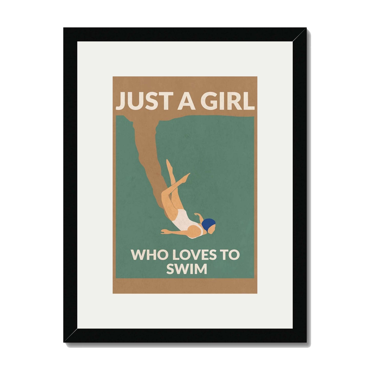 JUST A GIRL WHO LOVES TO SWIM | PRINT