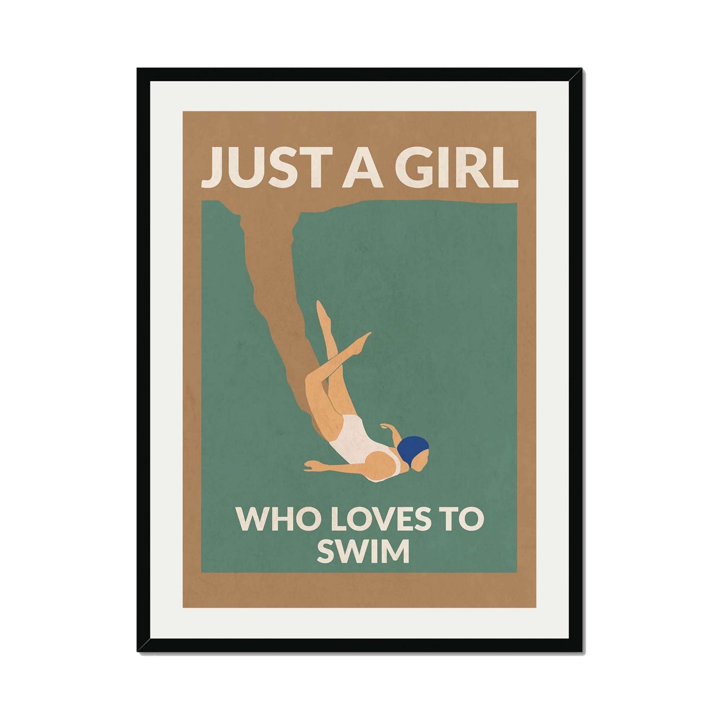 JUST A GIRL WHO LOVES TO SWIM | PRINT