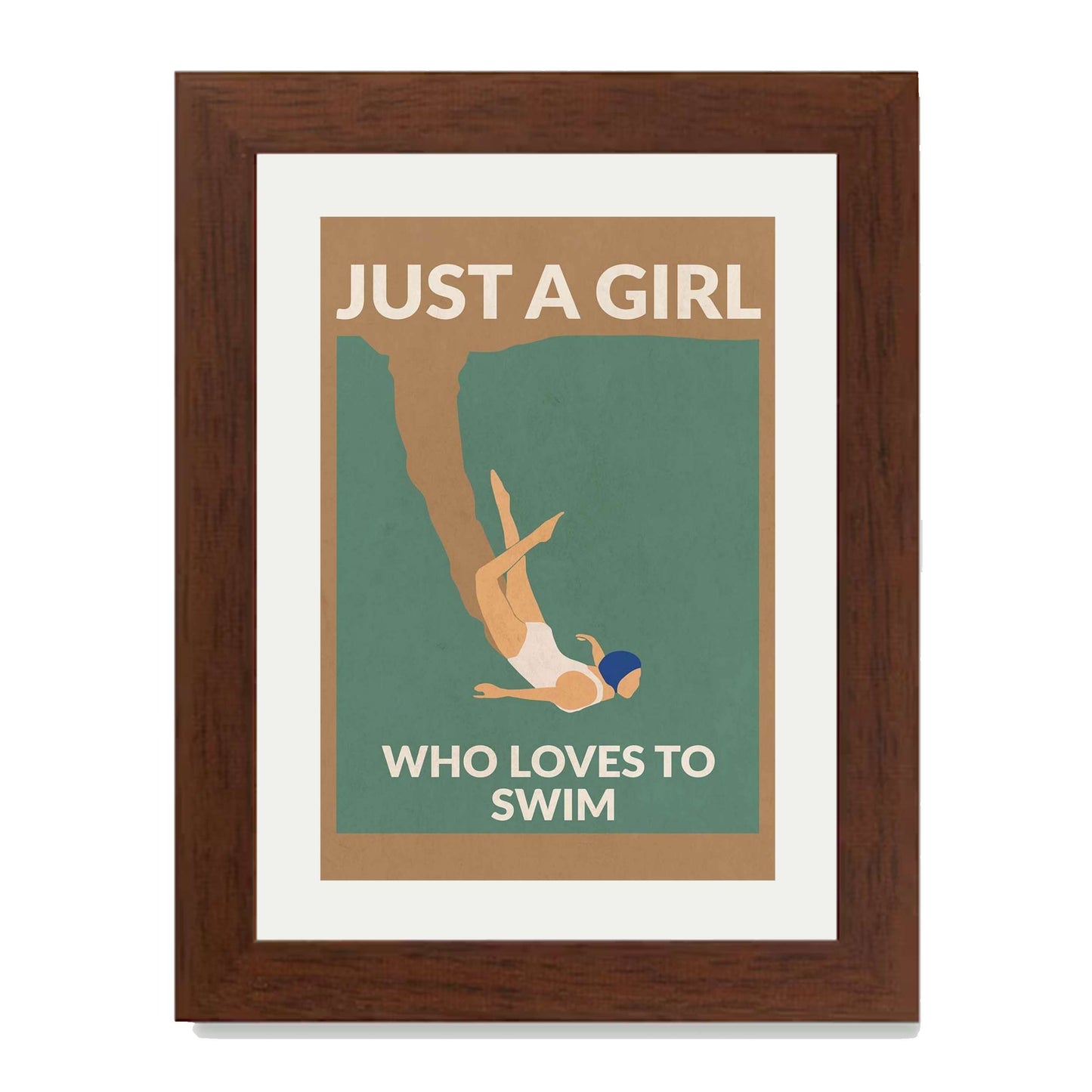 JUST A GIRL WHO LOVES TO SWIM | PRINT