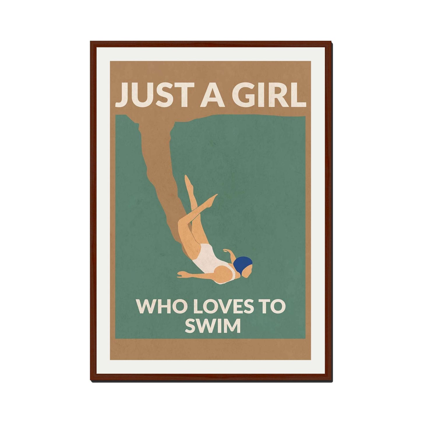 JUST A GIRL WHO LOVES TO SWIM | PRINT