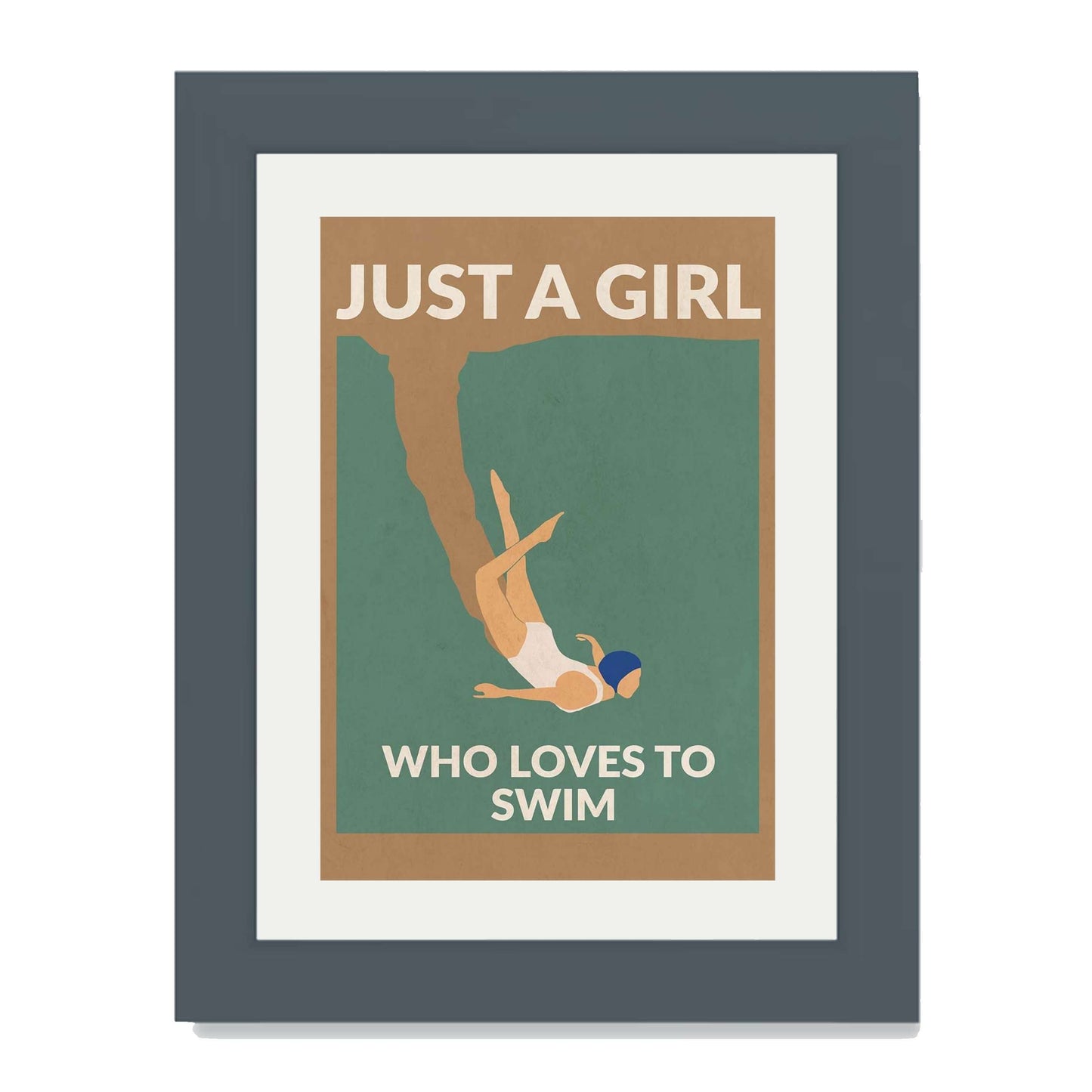 JUST A GIRL WHO LOVES TO SWIM | PRINT