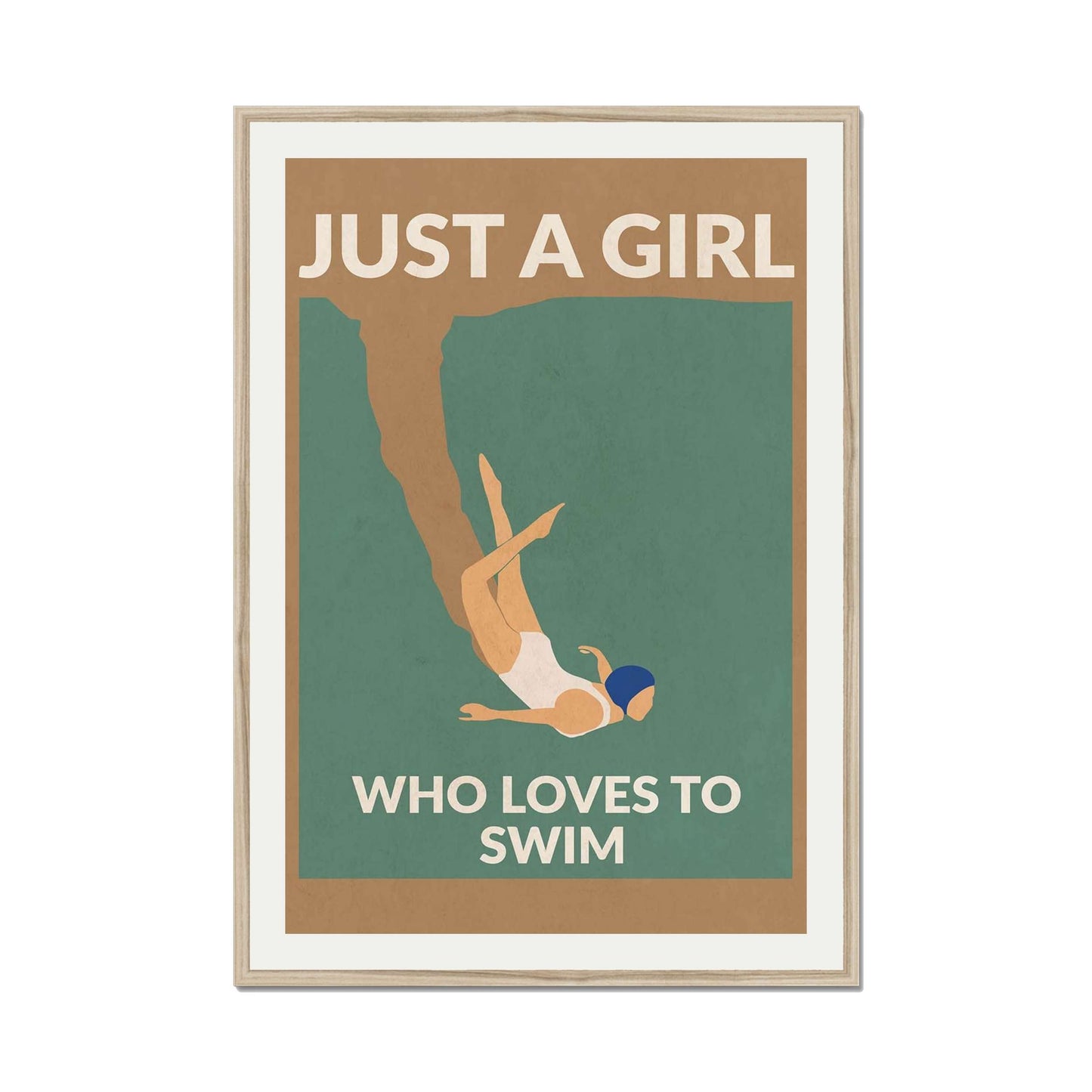 JUST A GIRL WHO LOVES TO SWIM | PRINT