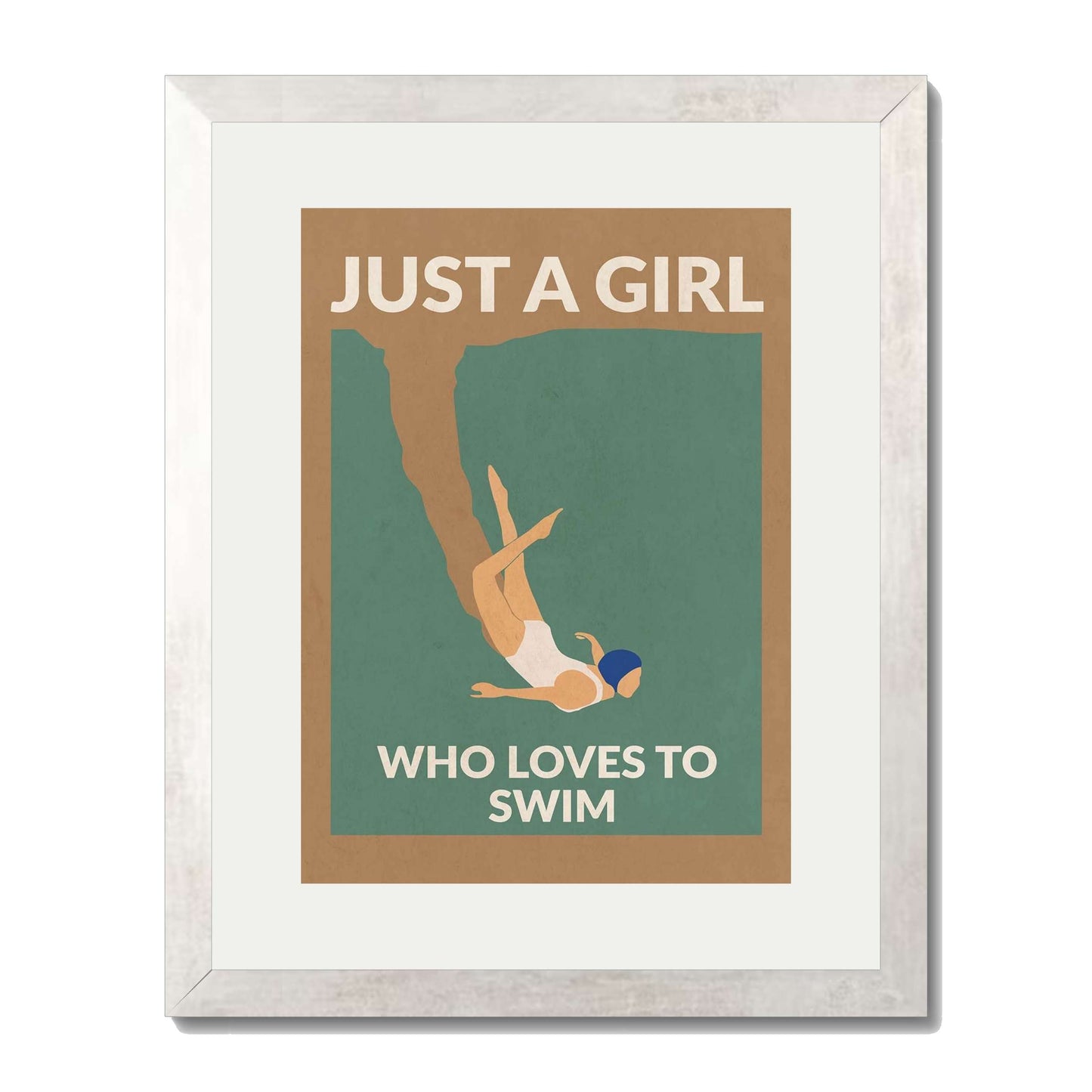 JUST A GIRL WHO LOVES TO SWIM | PRINT