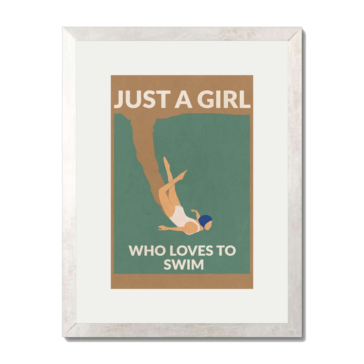JUST A GIRL WHO LOVES TO SWIM | PRINT