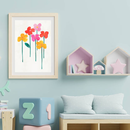 LITTLE HAPPY FLOWERS | PRINT