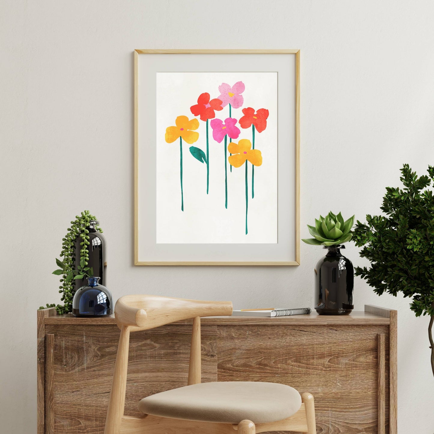 LITTLE HAPPY FLOWERS | PRINT
