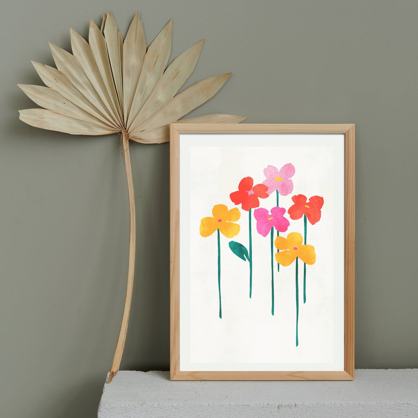 LITTLE HAPPY FLOWERS | PRINT