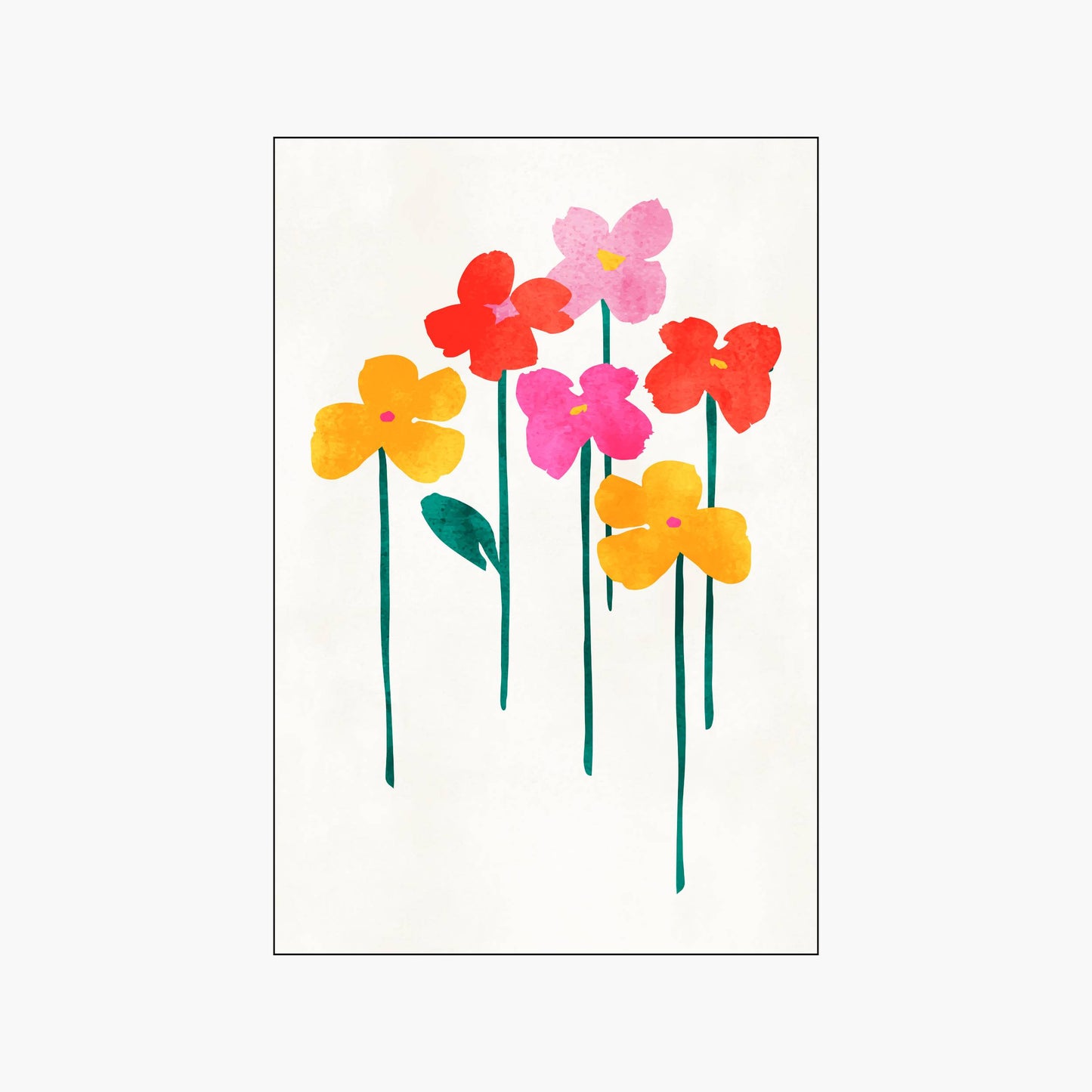 LITTLE HAPPY FLOWERS | PRINT
