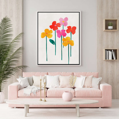 LITTLE HAPPY FLOWERS | CANVAS