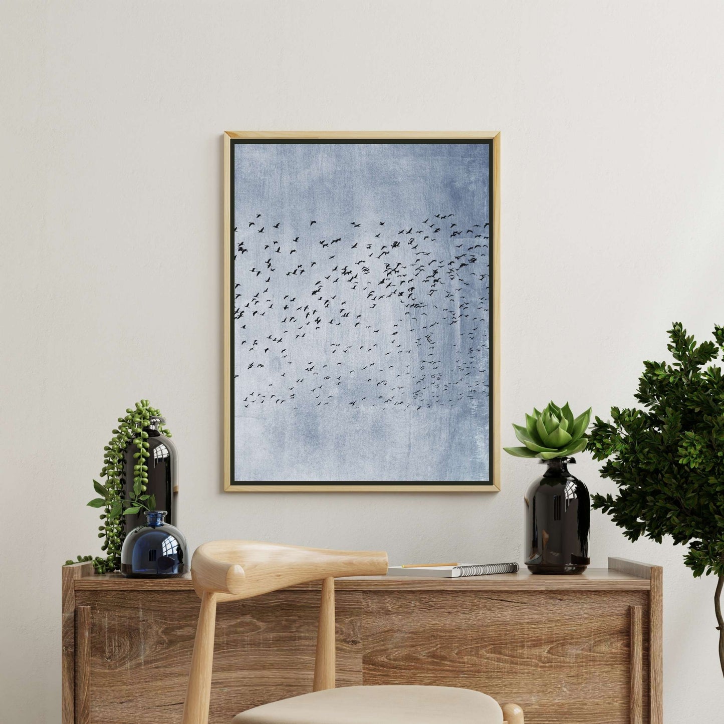 MOVING ON BLUE | CANVAS