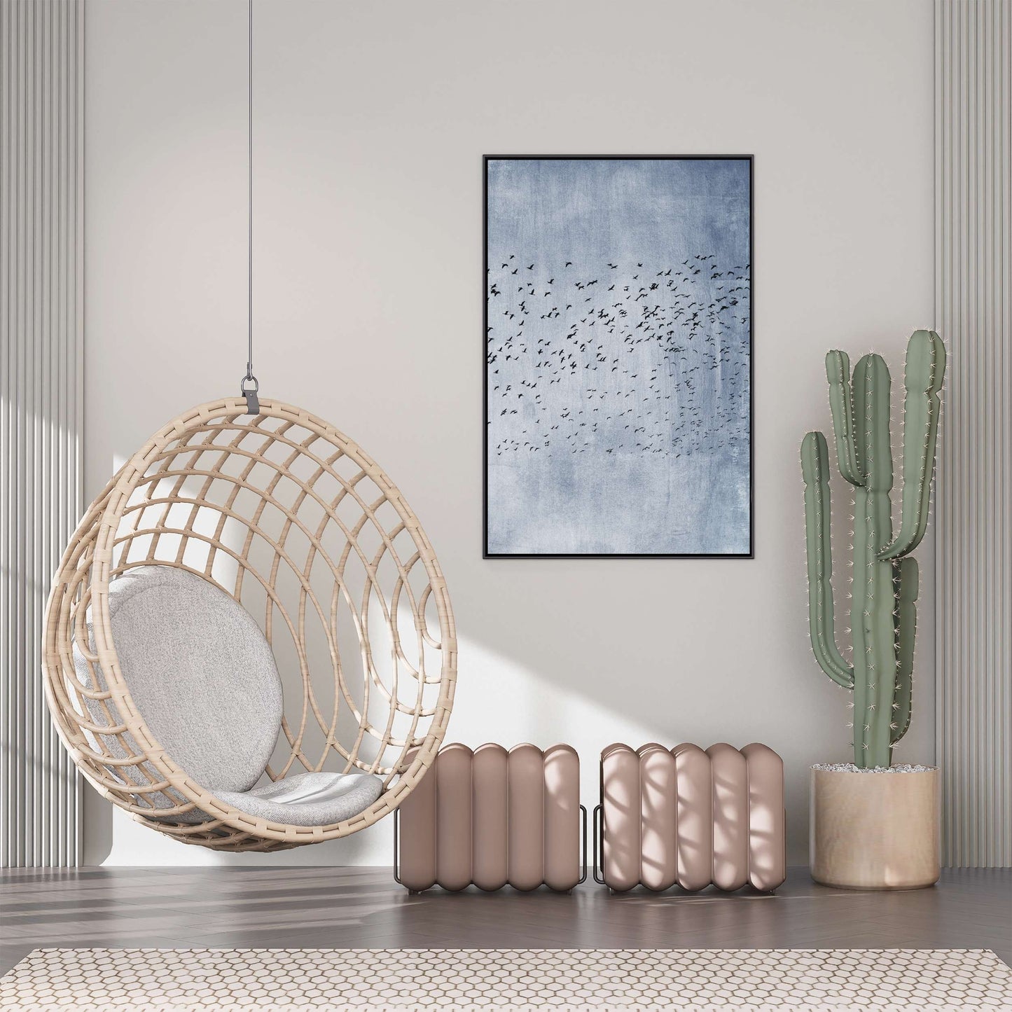 MOVING ON BLUE | CANVAS
