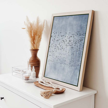 MOVING ON BLUE | CANVAS