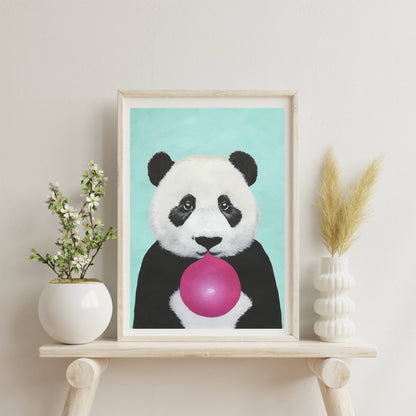 PANDA WITH BUBBLEGUM | PRINT