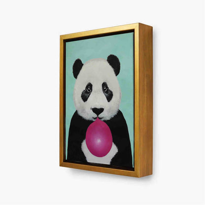 PANDA WITH BUBBLEGUM | CANVAS