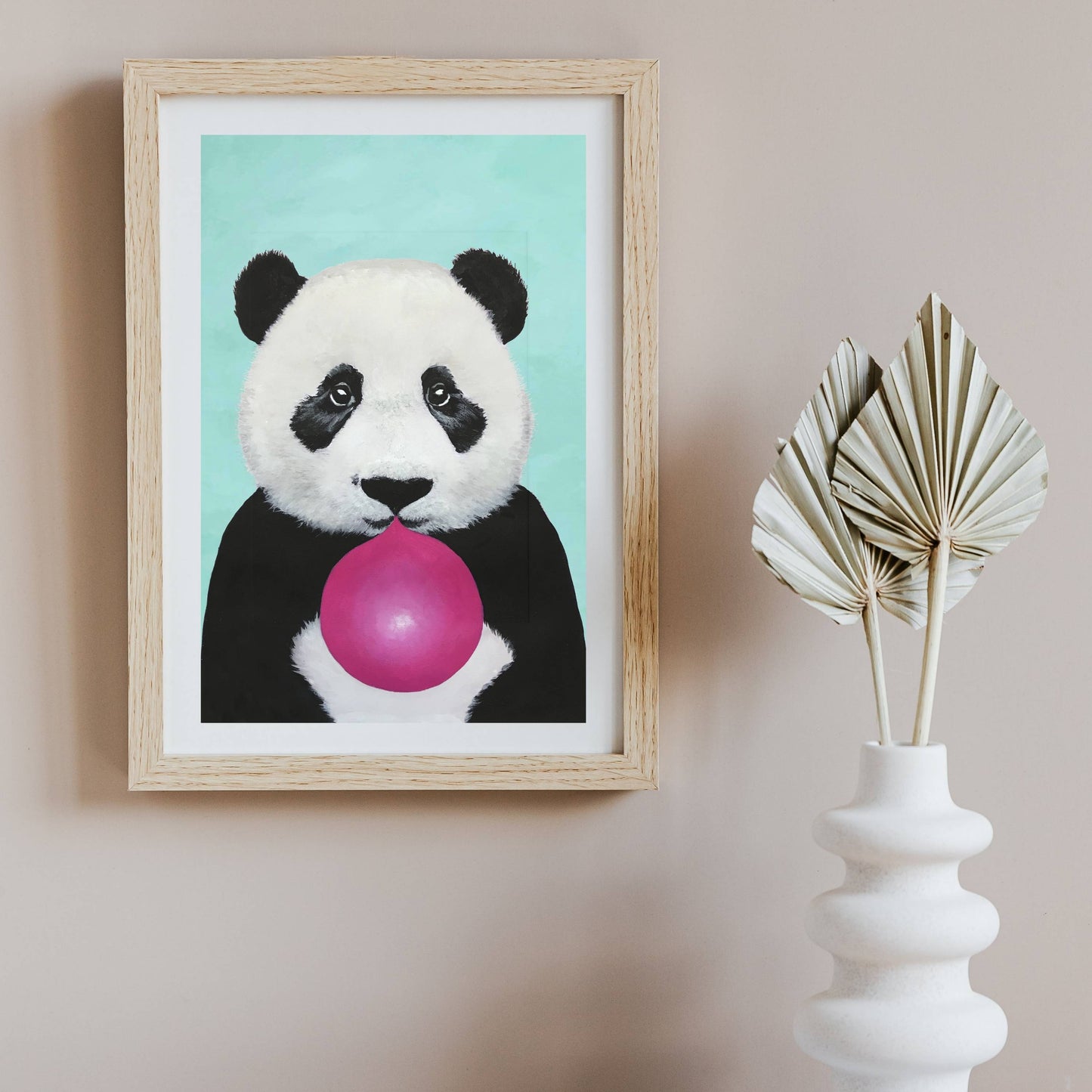 PANDA WITH BUBBLEGUM | PRINT