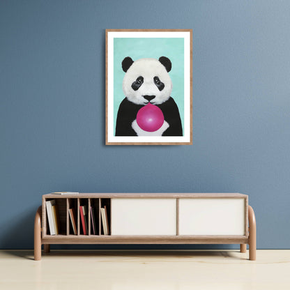 PANDA WITH BUBBLEGUM | PRINT