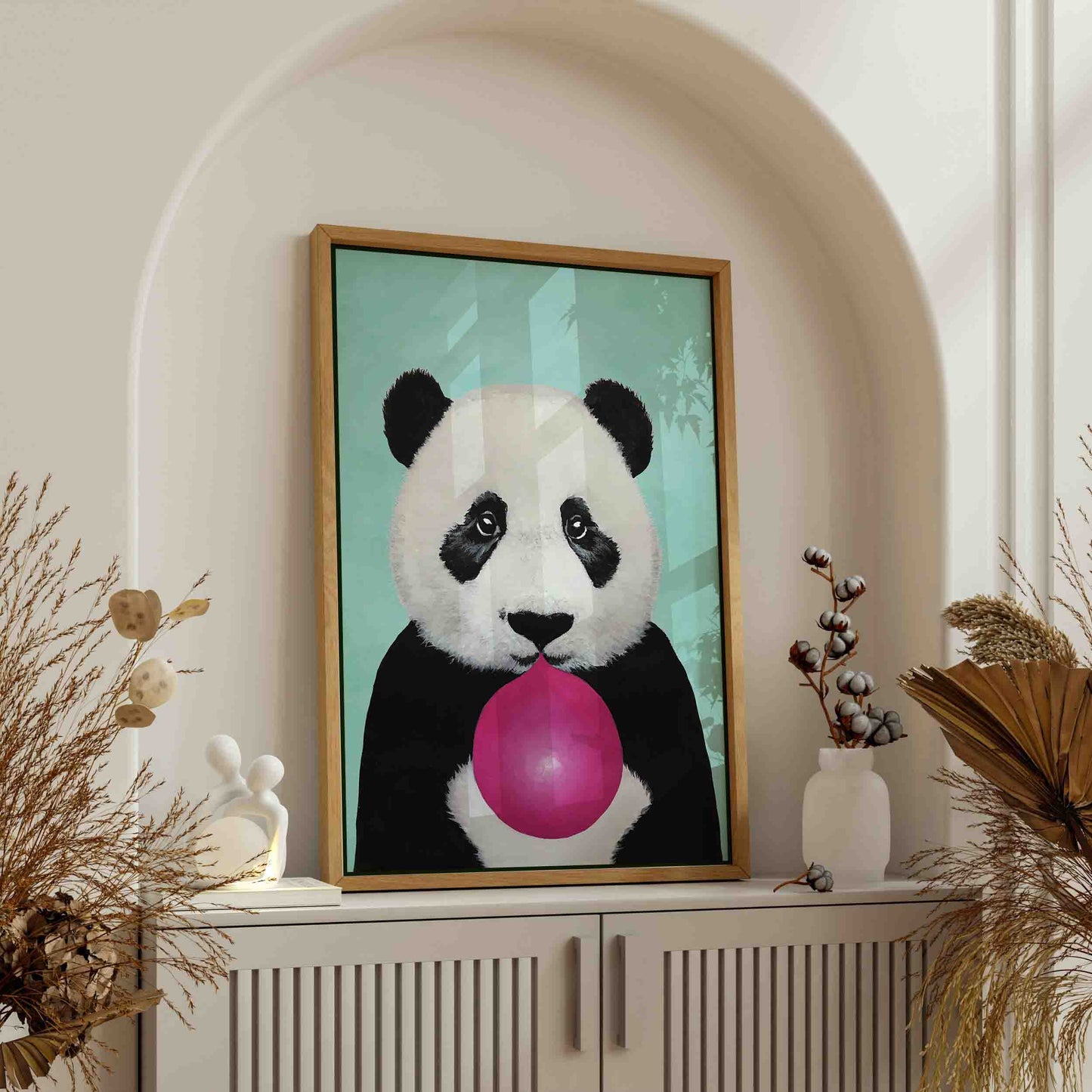 PANDA WITH BUBBLEGUM | CANVAS