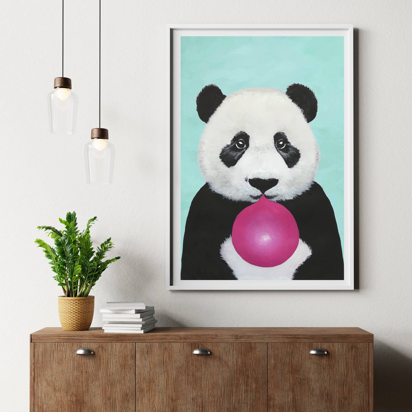 PANDA WITH BUBBLEGUM | PRINT