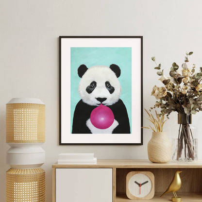 PANDA WITH BUBBLEGUM | PRINT