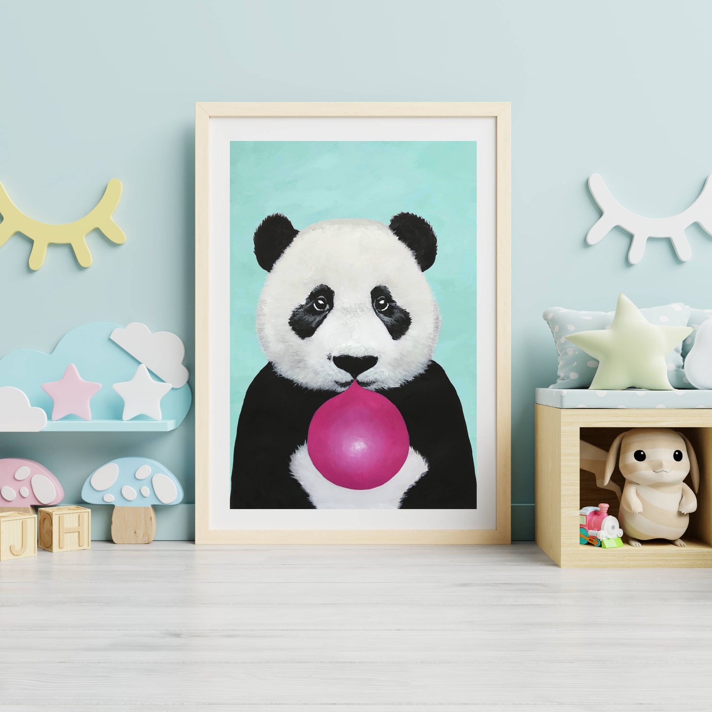 PANDA WITH BUBBLEGUM | PRINT