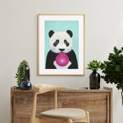 PANDA WITH BUBBLEGUM | PRINT