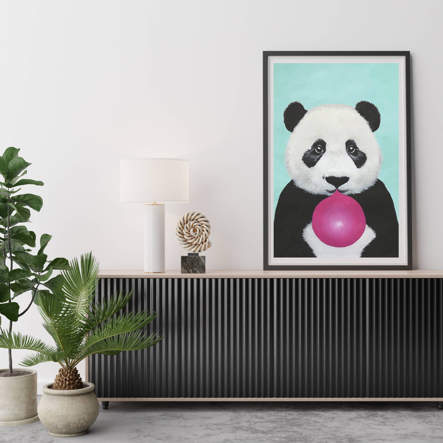 PANDA WITH BUBBLEGUM | PRINT