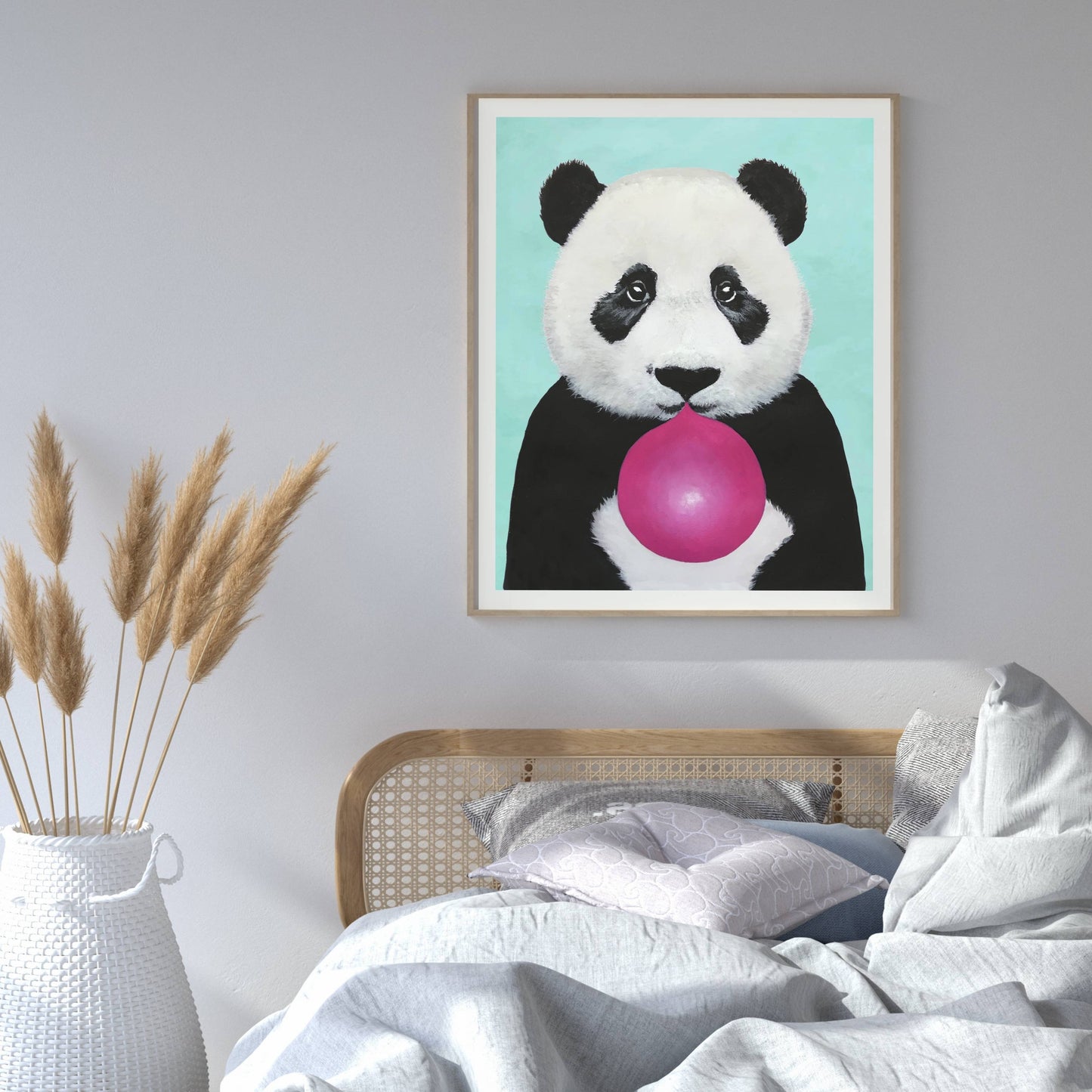 PANDA WITH BUBBLEGUM | PRINT