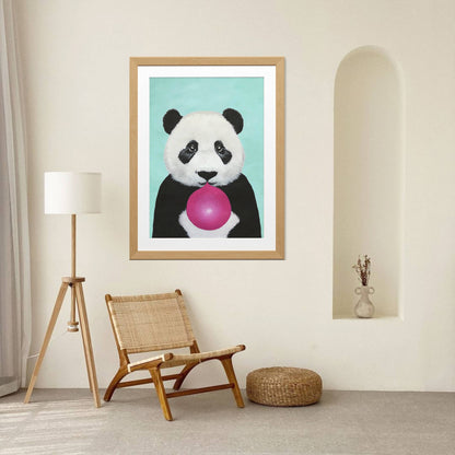 PANDA WITH BUBBLEGUM | PRINT