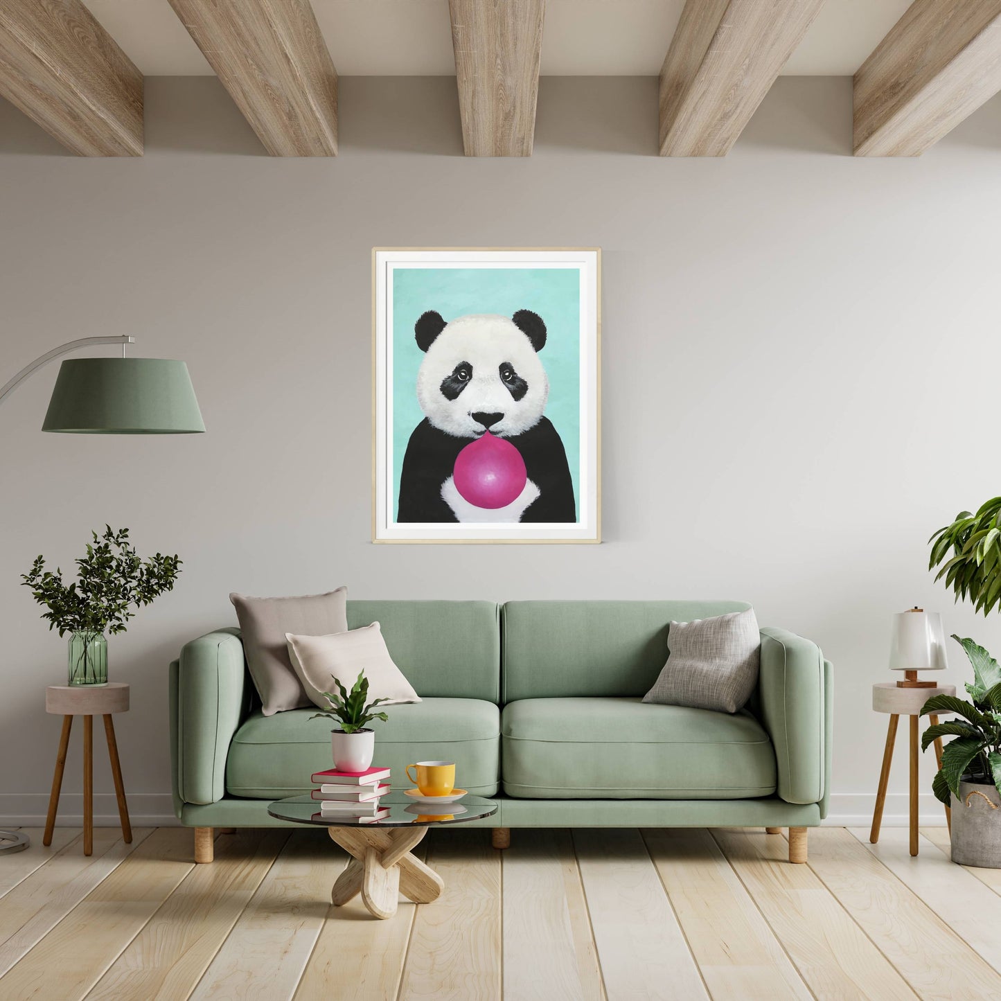 PANDA WITH BUBBLEGUM | PRINT