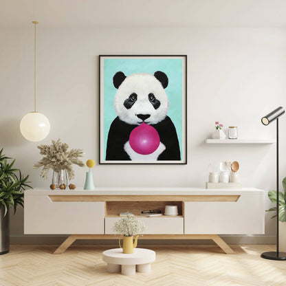 PANDA WITH BUBBLEGUM | PRINT