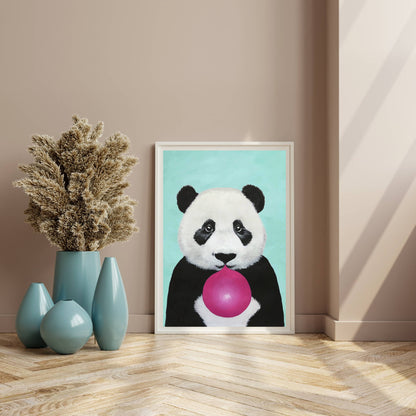 PANDA WITH BUBBLEGUM | PRINT