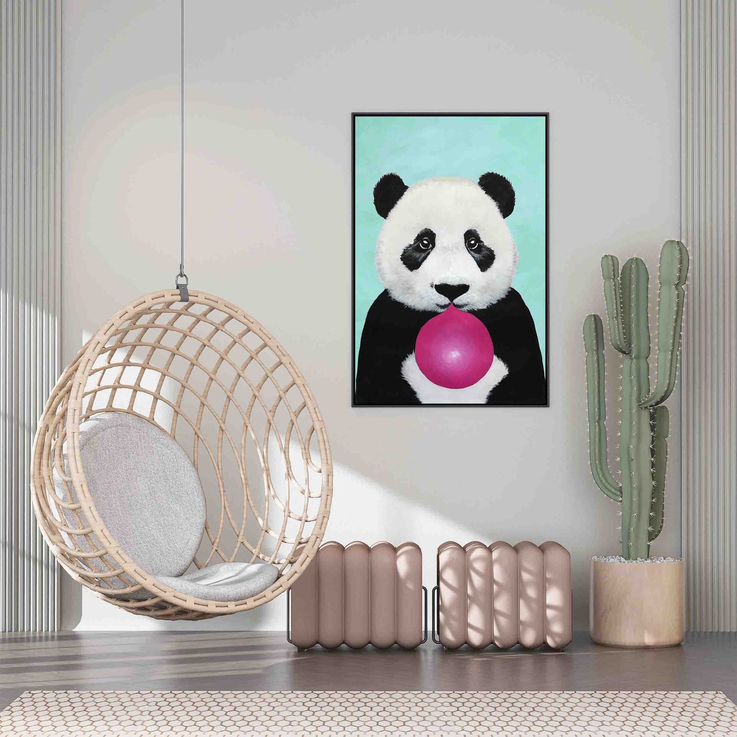 PANDA WITH BUBBLEGUM | CANVAS