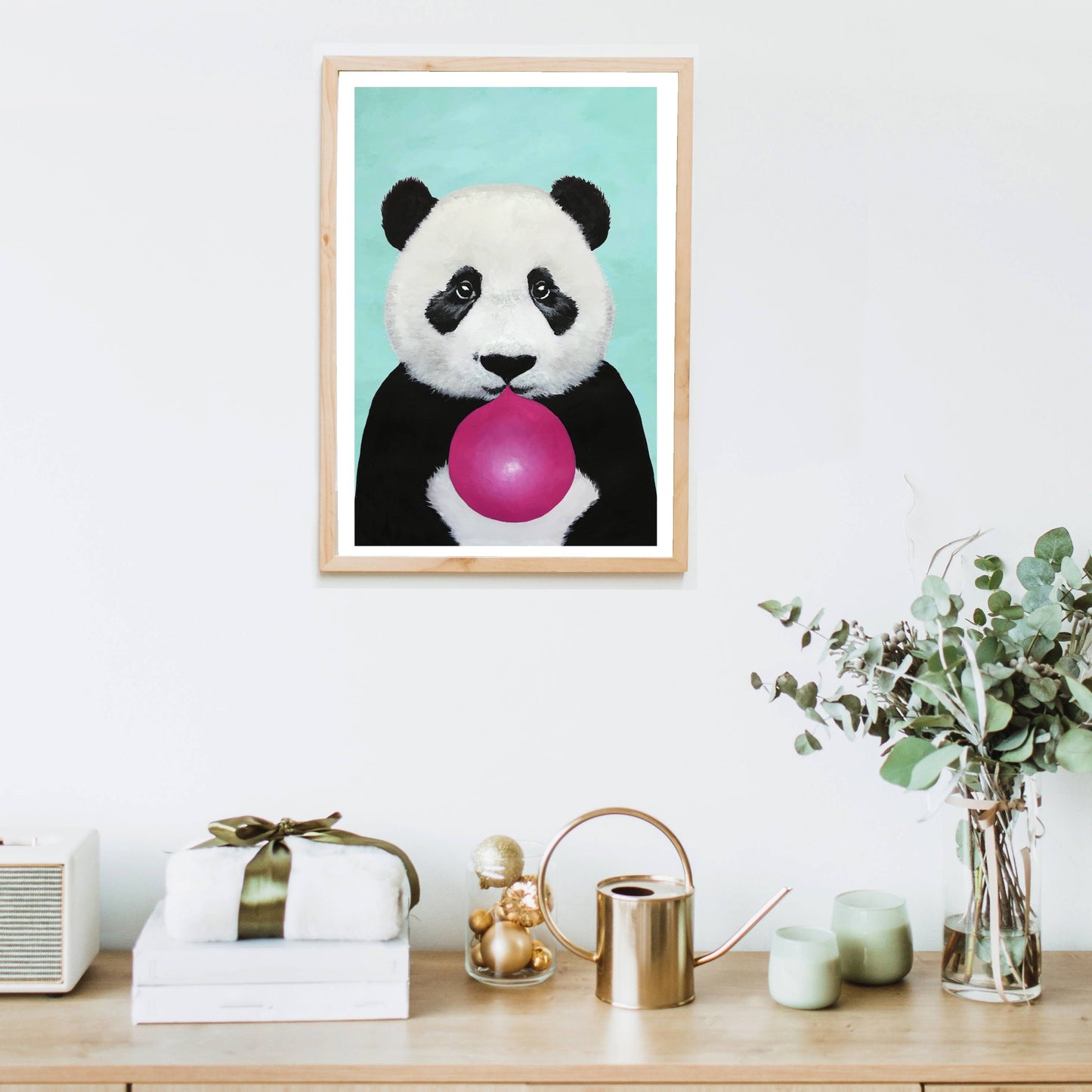 PANDA WITH BUBBLEGUM | PRINT