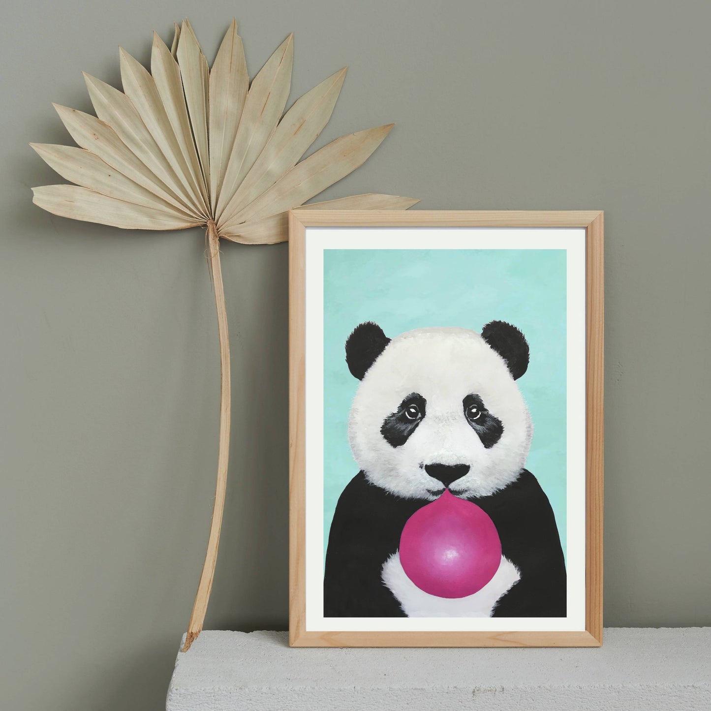 PANDA WITH BUBBLEGUM | PRINT