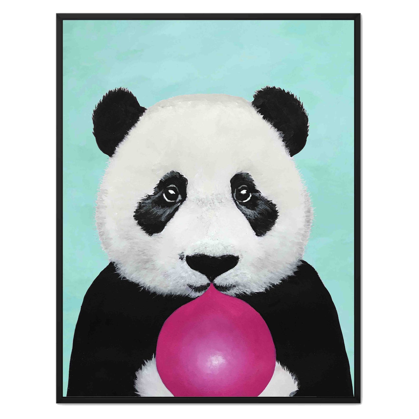 PANDA WITH BUBBLEGUM | CANVAS