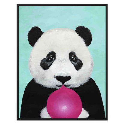 PANDA WITH BUBBLEGUM | CANVAS