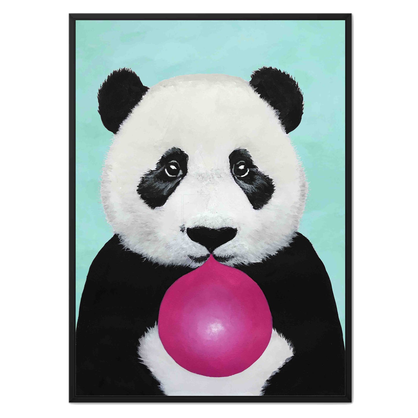 PANDA WITH BUBBLEGUM | CANVAS