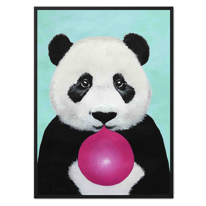 PANDA WITH BUBBLEGUM | CANVAS