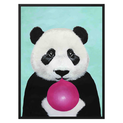 PANDA WITH BUBBLEGUM | CANVAS