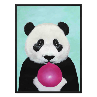 PANDA WITH BUBBLEGUM | CANVAS