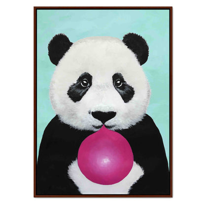 PANDA WITH BUBBLEGUM | CANVAS