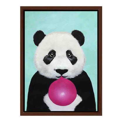 PANDA WITH BUBBLEGUM | CANVAS