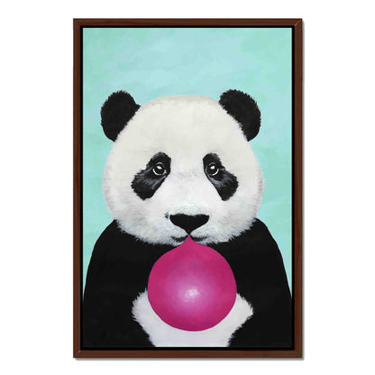 PANDA WITH BUBBLEGUM | CANVAS