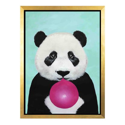 PANDA WITH BUBBLEGUM | CANVAS