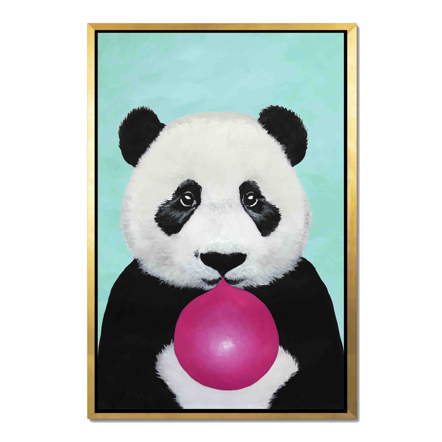 PANDA WITH BUBBLEGUM | CANVAS