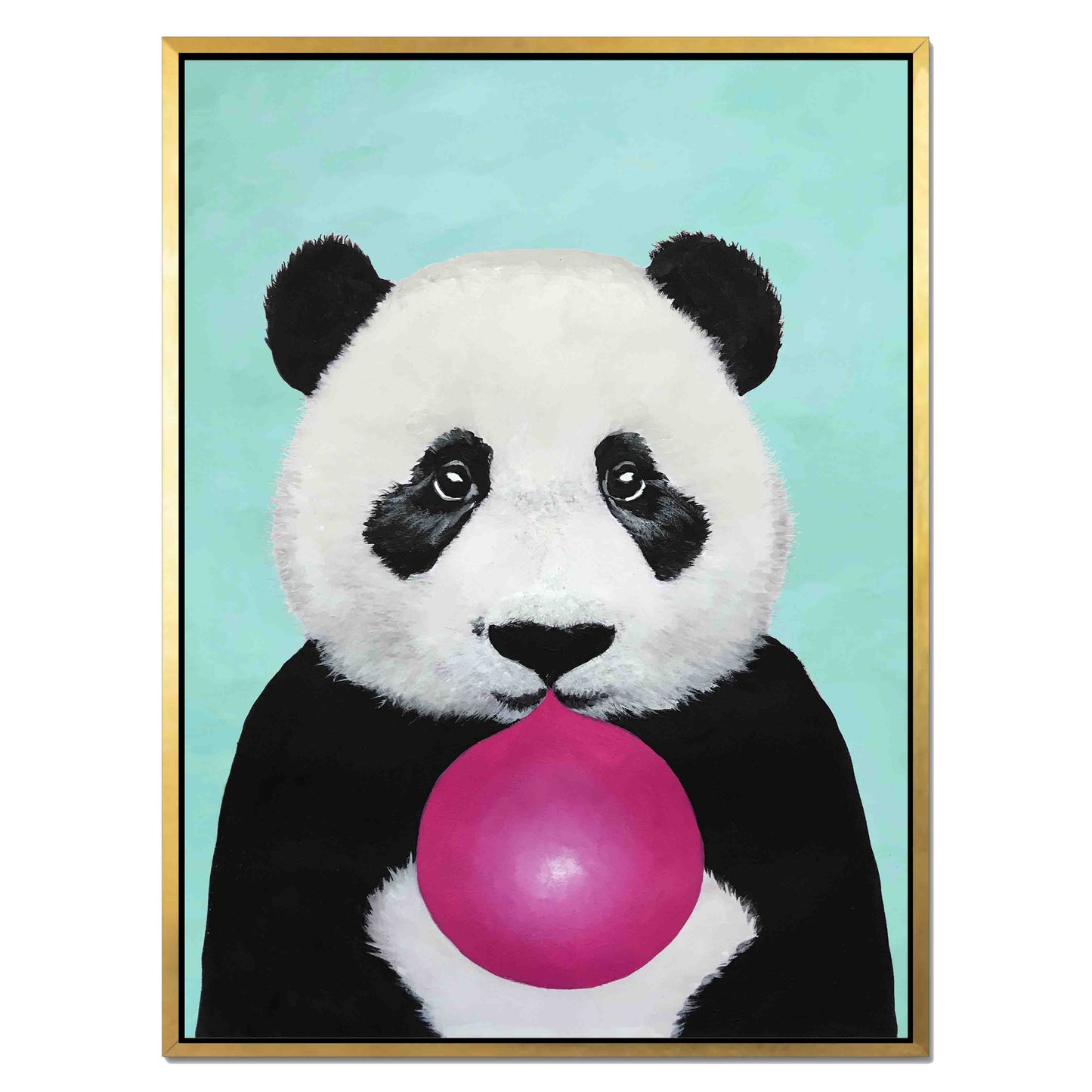 PANDA WITH BUBBLEGUM | CANVAS