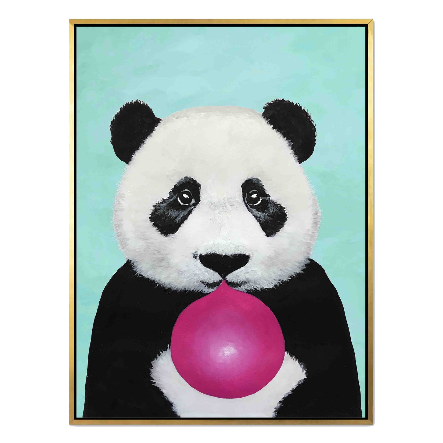 PANDA WITH BUBBLEGUM | CANVAS
