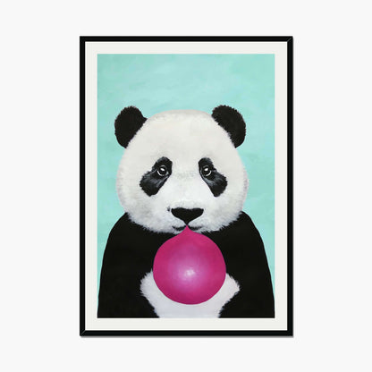 PANDA WITH BUBBLEGUM | PRINT