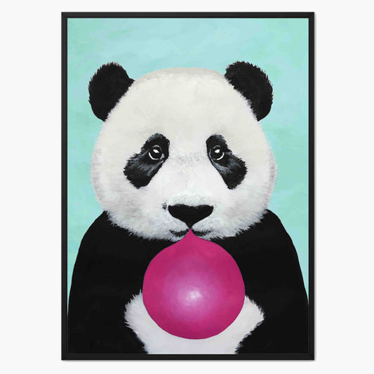 PANDA WITH BUBBLEGUM | CANVAS